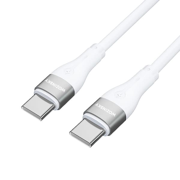 Wozinsky USB C Till USB C Kabel 2m - Vit