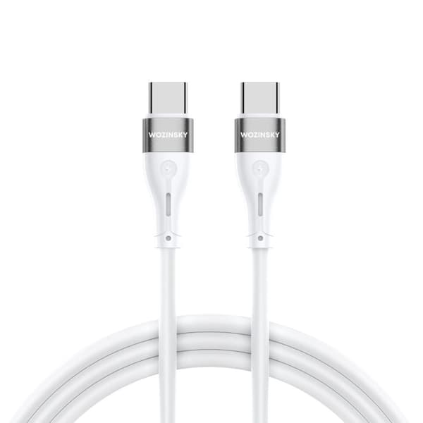 Wozinsky USB C Till USB C Kabel 2m - Vit