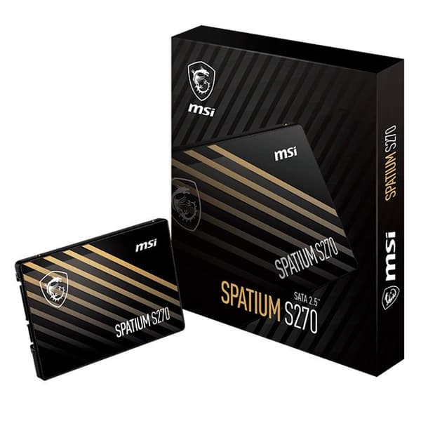 Solid State-enhet - MSI - SPATIUM S270 - 960 GB - SATA - 2,5 tum - Vit
