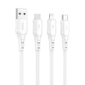 Miniatyrbild 5 av 5: USB till mikro-USB-kabel VFAN Colorful X12, 3A, 1m (vit)