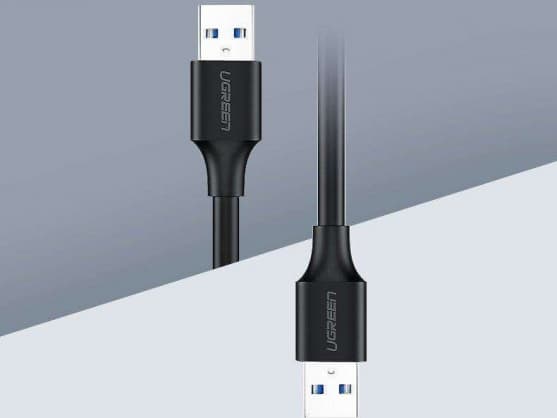 Tillbehör för anslutning, 10310 US102 USB 2.0 M-M UGREEN kabel 1,5m Svart, Ugreen
