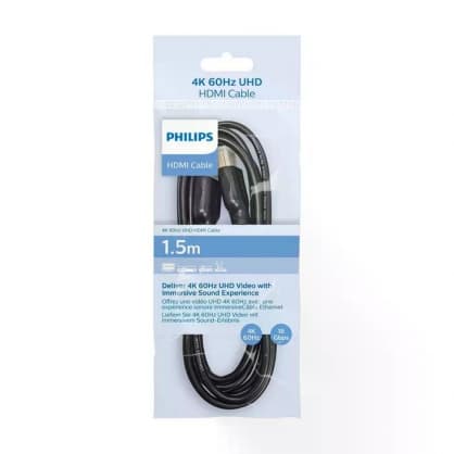 Tilbehør til tilslutning, SWV5510/00 HDMI 1,5m 3D UHD 2160p (4K), Philips