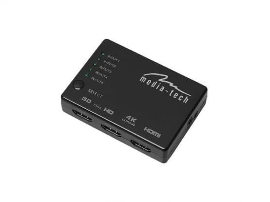 Elektromekanisk komponent, MT5207 5xHDMI-svitsj 4K, Media-Tech
