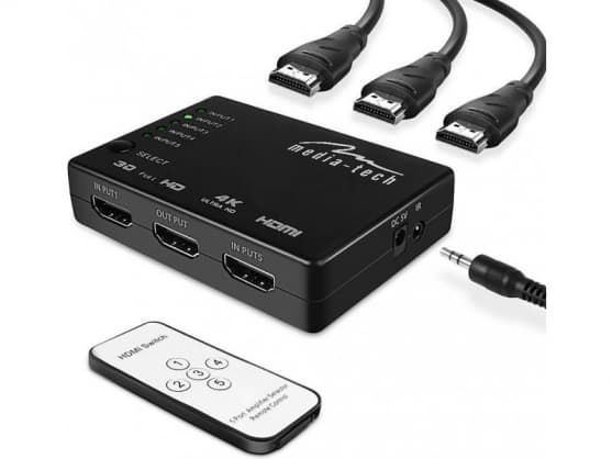 Elektromekanisk komponent, MT5207 5xHDMI-svitsj 4K, Media-Tech