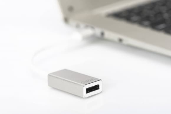 Tilbehør til tilslutning af DA-70844 USB-C til DP Adapter Hvid, DIGITUS