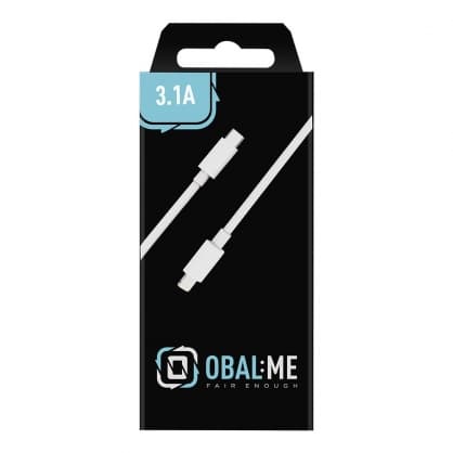 Hurtig opladning USB-C/Lightning-kabel 1m" Hvid, Obal:Me