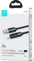 Miniatyrbillede 3 af 3: USB-A Lightning 1,2 m Sort, Joyroom