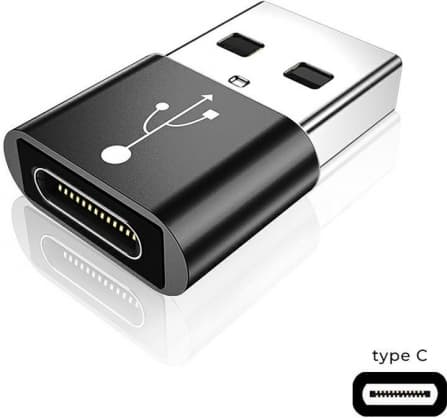 OTG Adapter USB 3.0 til USB-C 3.1 Sort, Fusion-tilbehør
