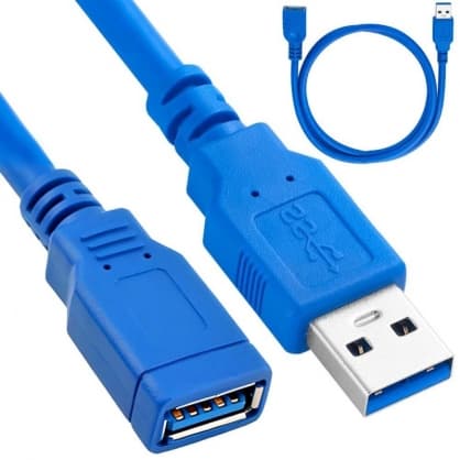 FUSCABUSB30BL USB-A 1,5m Blå, Fusion Tillbehör