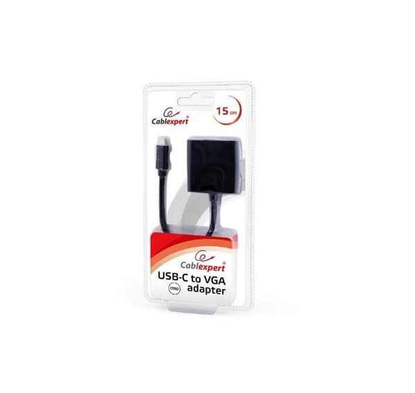 I/o-adapter usb-c til vga/blist/ab-cm-vgaf-01, Gembird