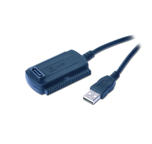 I/o-adapter usb til ide/sata/ausi01, Gembird Sort
