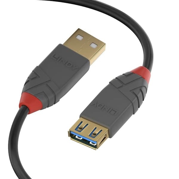 USB-kabel LINDY 36763 3 m Svart