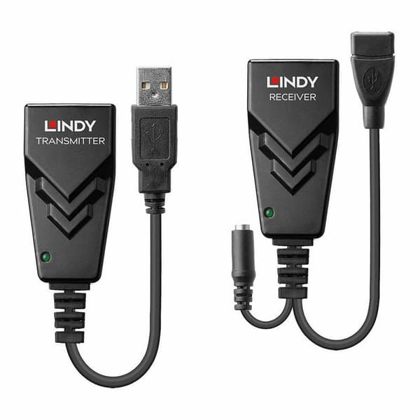 USB 2.0 till Nät RJ45 Adapter LINDY 42674 Svart