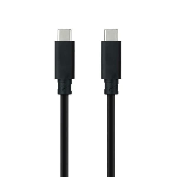 USB-C-kabel NANOCABLE 10.01.4100 Svart 50 cm (1 antal)