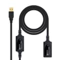 Miniatyrbild 3 av 11: Skarvsladd USB NANOCABLE 10.01.0213 Svart 15 m