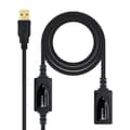 Miniatyrbild 1 av 11: Skarvsladd USB NANOCABLE 10.01.0213 Svart 15 m