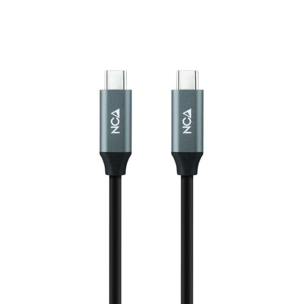 USB-C-kabel NANOCABLE 10.01.4301-L150 Svart 1,5 m 4K Ultra HD (1 antal)