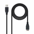 Miniatyrbild 3 av 7: USB 3.0 A till Micro USB B Kabel NANOCABLE 10.01.1102-BK Svart 2 m