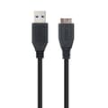 Miniatyrbild 4 av 7: USB 3.0 A till Micro USB B Kabel NANOCABLE 10.01.1102-BK Svart 2 m
