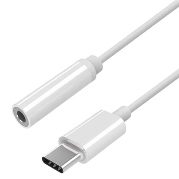 USB-C till Jack 3.5 mm Adapter Aisens A109-0384 Vit 15 cm (1 antal)