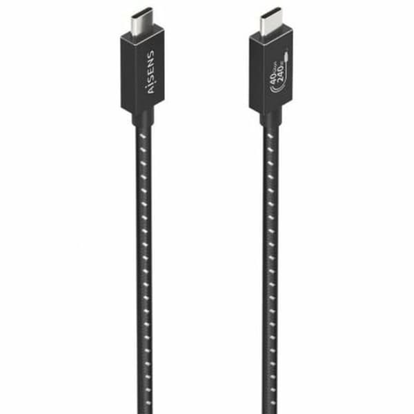 USB-kabel Aisens A156-0868 Svart 1,5 m