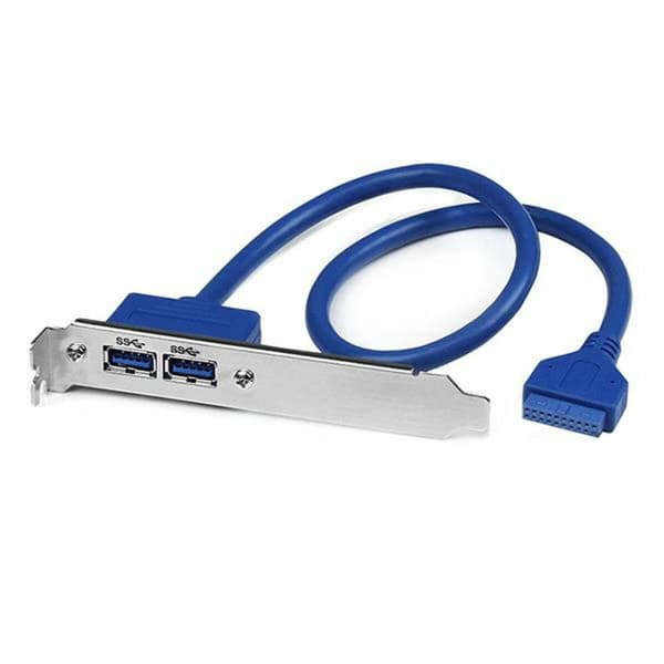 USB-kabel Startech USB3SPLATE IDC Blå