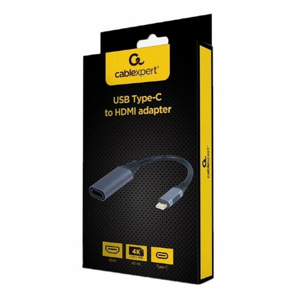 USB-C til HDMI-adapter GEMBIRD A-USB3C-HDMI-01 Grå 15 cm (1 enheder)