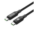 Miniatyrbillede 1 af 2: USB-C-kabel Celly USBCUSBC100WLED Sort 2 m
