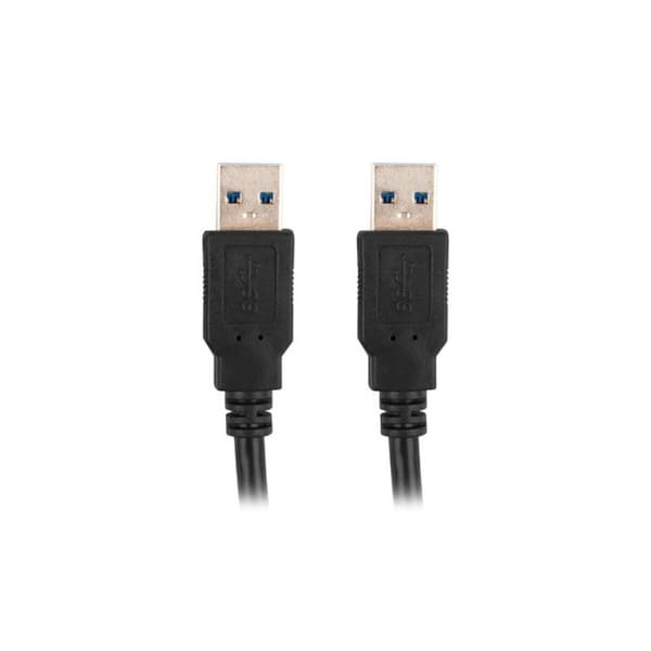 USB-kabel Lanberg CA-USBA-30CU-0018-BK Sort 1,8 m