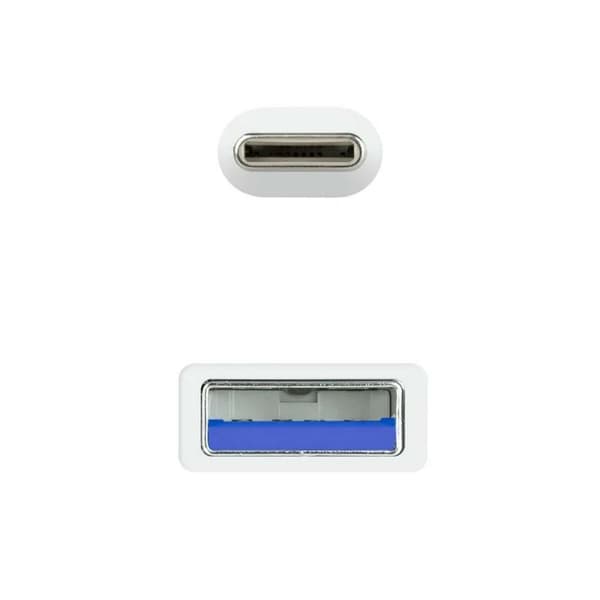USB-C-kabel til USB NANOCABLE 10.01.4001-W Hvid 1 m (1 enheder)