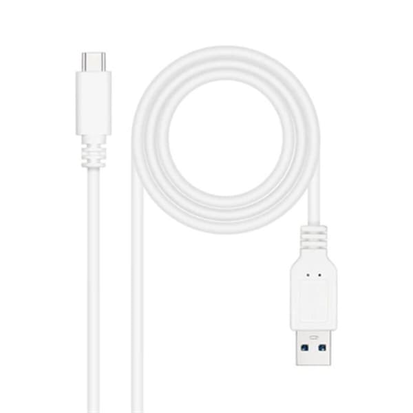 USB-C-kabel til USB NANOCABLE 10.01.4001-W Hvid 1 m (1 enheder)