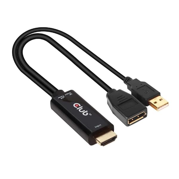 I/o-adapter hdmi til dp/active m/f cac-1331, Club3d