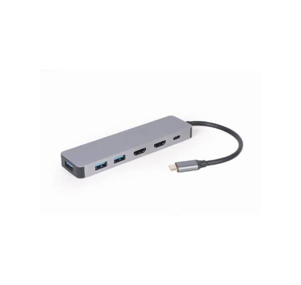 I/o-adapter usb-c till hdmi/usb3/3in1 a-cm-combo3-03, Gembird