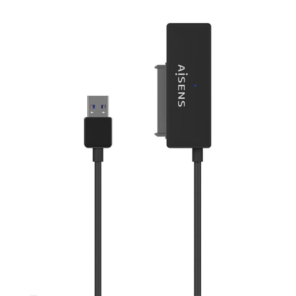 USB till SATA-hårddiskadapter Aisens ASE-35A01B Svart Svart