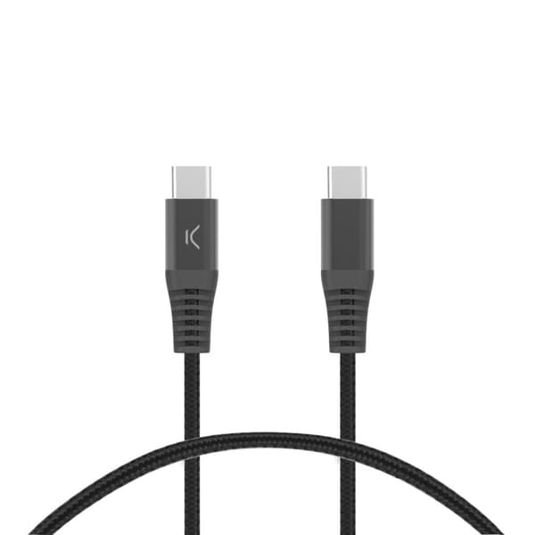 USB-C - USB-C kaapeli KSIX Musta
