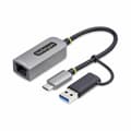 Miniatyrbild 1 av 5: USB-kabel Startech U2GA-USB-C-ETHERNET Grå
