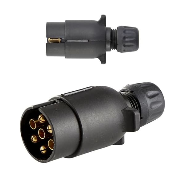 Släpvagnsplugg Rawlink polypropen 7 stift 12 V Hankontakt