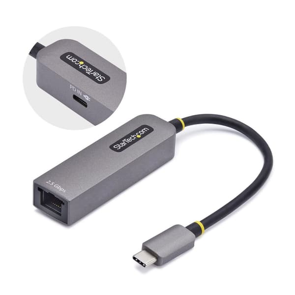 USB-kabel Startech 2GPD3-USB-C-ETHERNET Grå