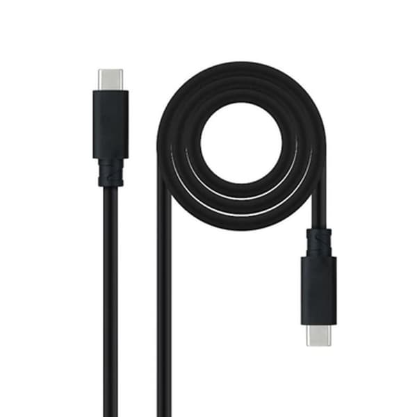 USB-C-kabel NANOCABLE 10.01.4102 Sort 2 m (1 enheder)