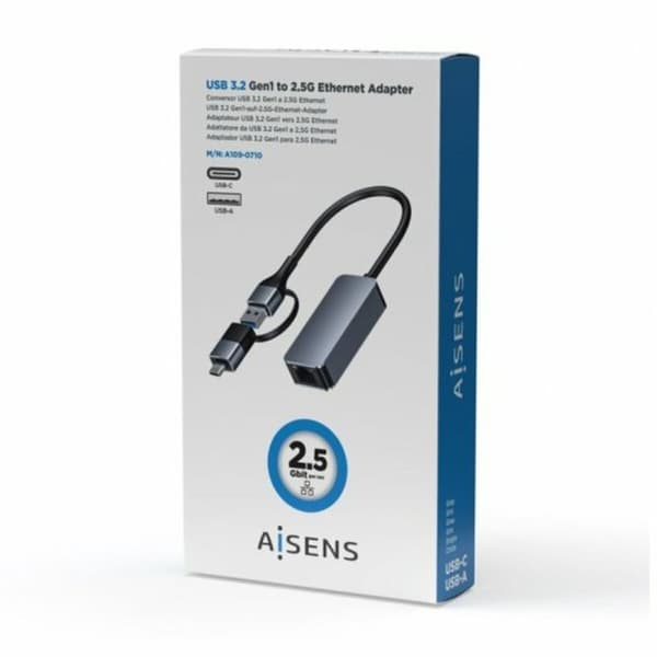 USB-kabel Aisens A109-0710 Grå