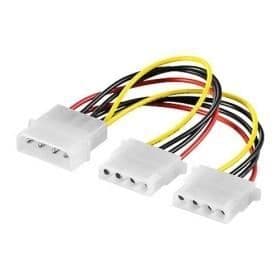 PC Power Y splitterkablar, 15cm