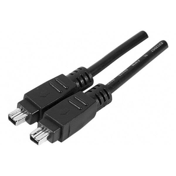 Kabel FireWire 400 4-4 1,80m svart