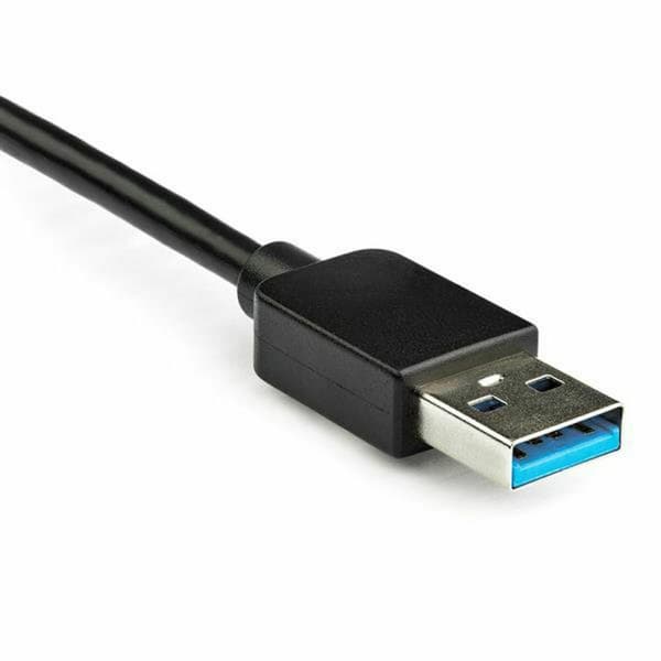 DisplayPort-kabel USB 3.0 Startech USB32DP24K60 Sort