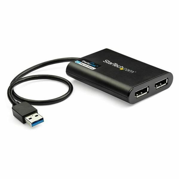 DisplayPort-kabel USB 3.0 Startech USB32DP24K60 Sort
