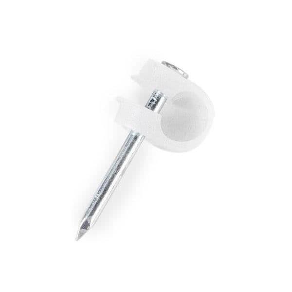 Klämma för koaxialkabel 6mm STÄNGD BAG 100 Und