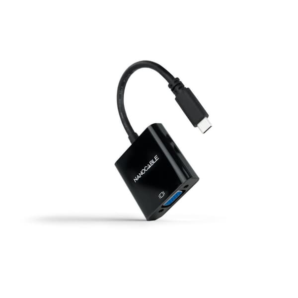 USB til VGA-adapter NANOCABLE 10.16.4101-BK 0,1 m Sort