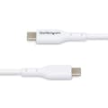 Miniatyrbild 1 av 3: USB-C-kabel Startech USB2CC1MNCWHE Vit 1 m