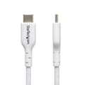 Miniatyrbillede 2 af 3: USB-C-kabel Startech USB2CC2MNCWHE Hvid 2 m