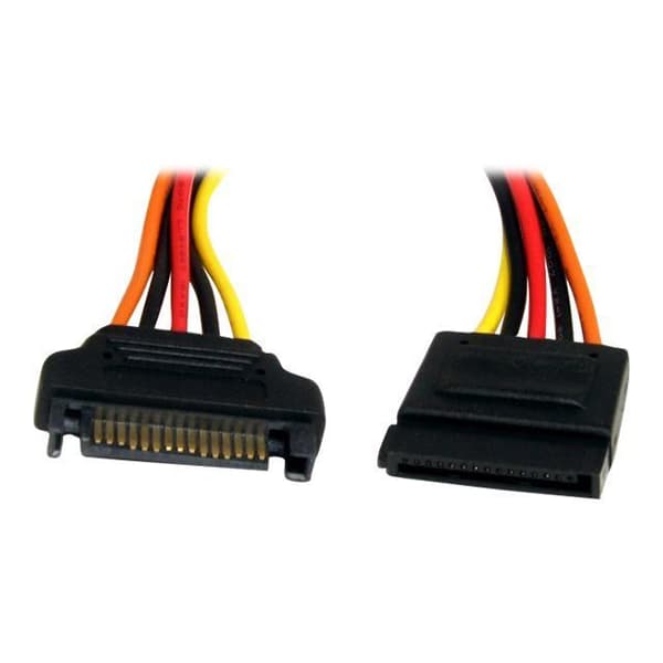 STARTECH.COM 15-stifts SATA-strömförlängningskabel - Strömförsörjningskabel - 12"