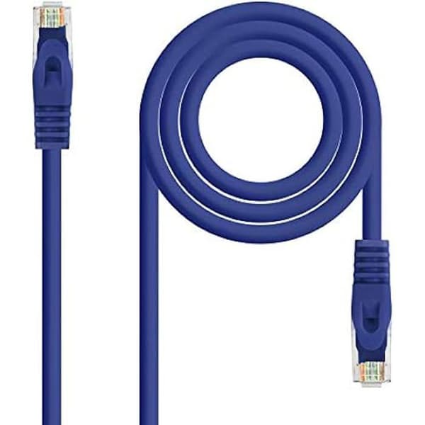 Nätverkskabel - NANO KABEL - NANOCABLE 10.20.1800-L30-BL - RJ45 - CAT.6A - 30 cm - Blå